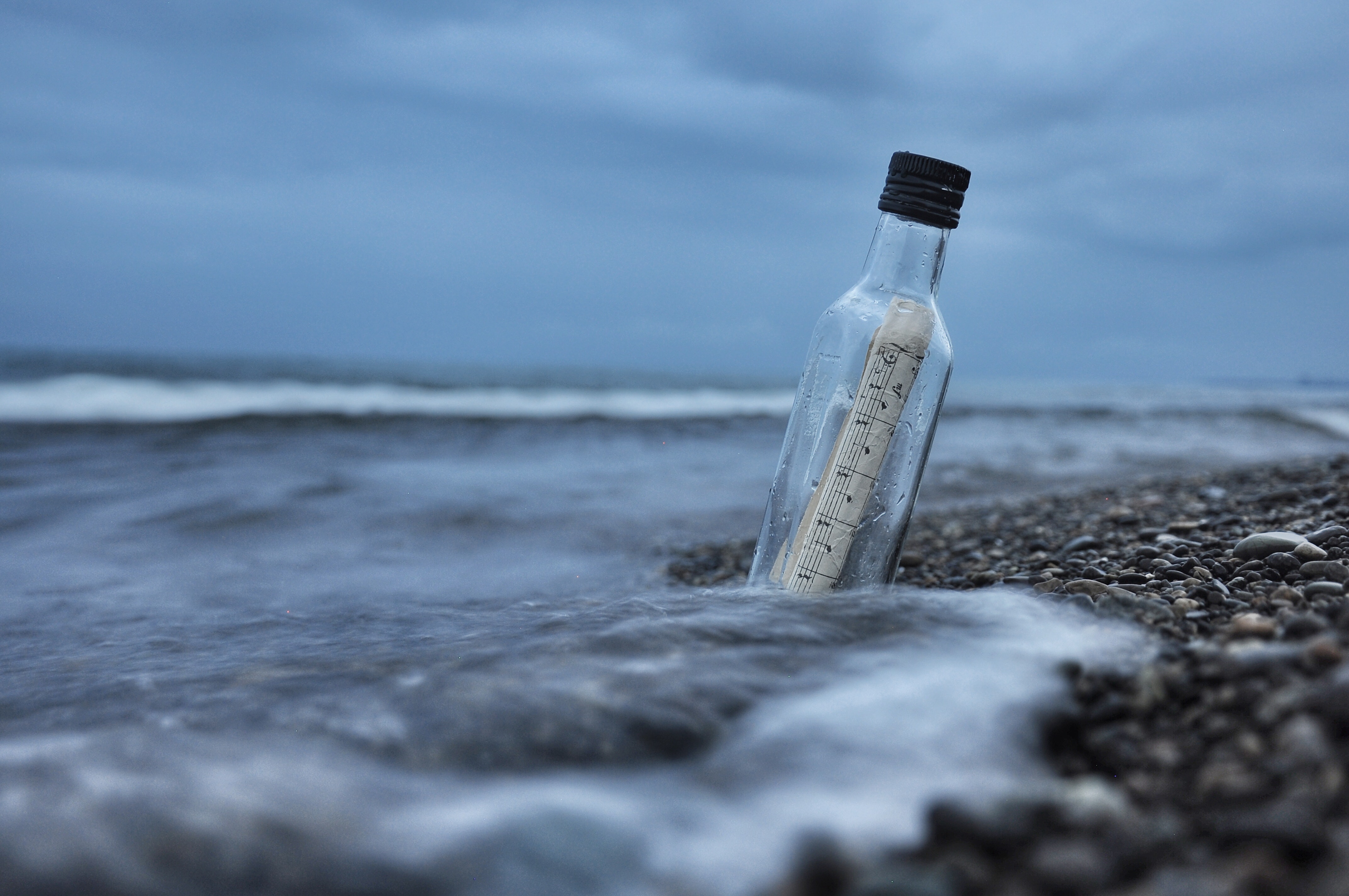 message in a bottle photo